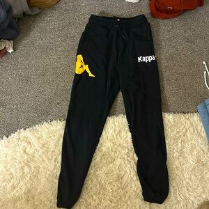 Kappa Black Sweatpants 
Size Small